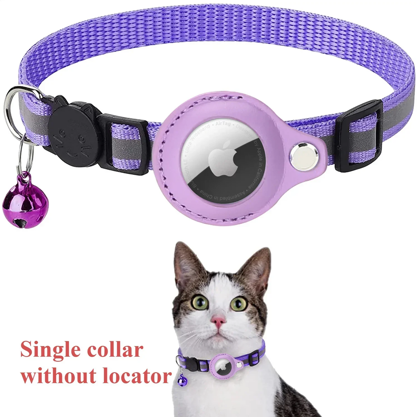 Bluetooth Pet GPS Tracker Smart Cat Dog Locator Wearable Reflective Collar with Positioning Record Function Long Battery Life