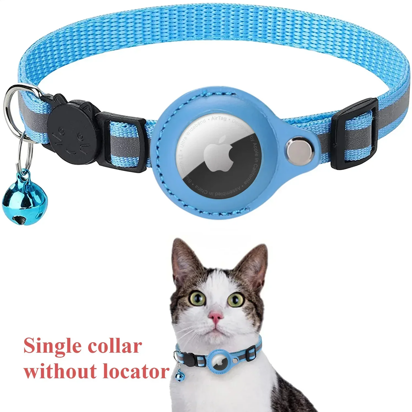 Bluetooth Pet GPS Tracker Smart Cat Dog Locator Wearable Reflective Collar with Positioning Record Function Long Battery Life